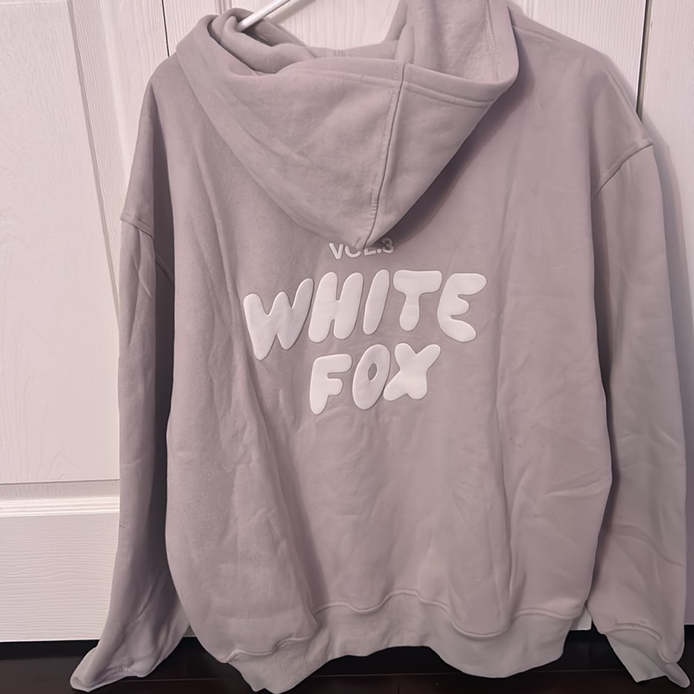 white fox hoodie offstage moon
